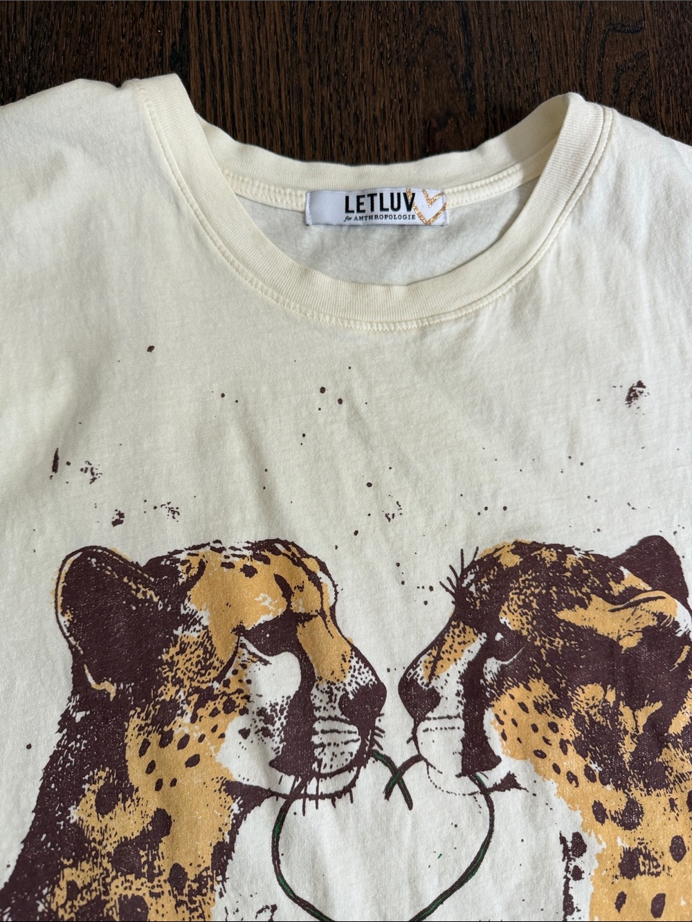 LETLUV Anthropologie tshirt. - Picture 2 of 2